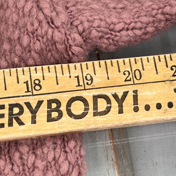 Land Of Distraction Sweater Size Medium VNeck Pullover Wool Blend Cozy Knit - Picture 9 of 10